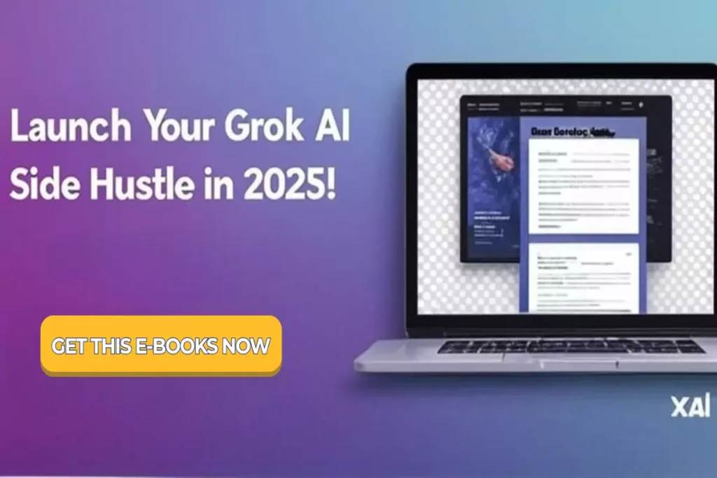 Grok AI side hustle strategies banner 2025