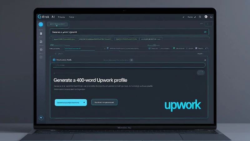 Freelancing with Grok AI generating Upwork profile for best freelance niches 2025