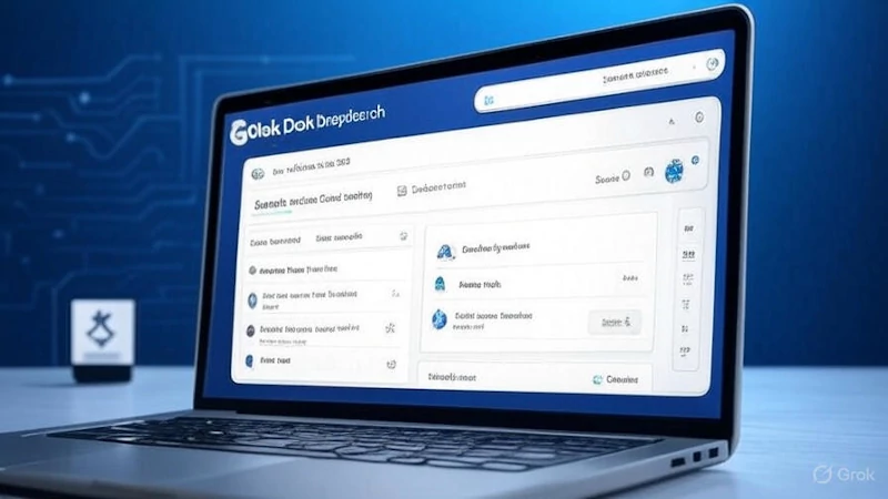 Grok DeepSearch content interface for real-time affiliate niches