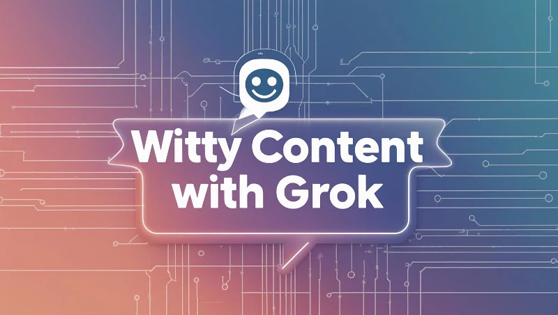 Grok AI witty tone for side hustle content creation